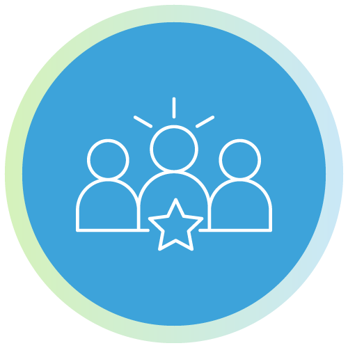 Icono de liderazgo de equipo